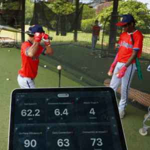 Player metrics each athlete gets at Committed Baseball Showcases